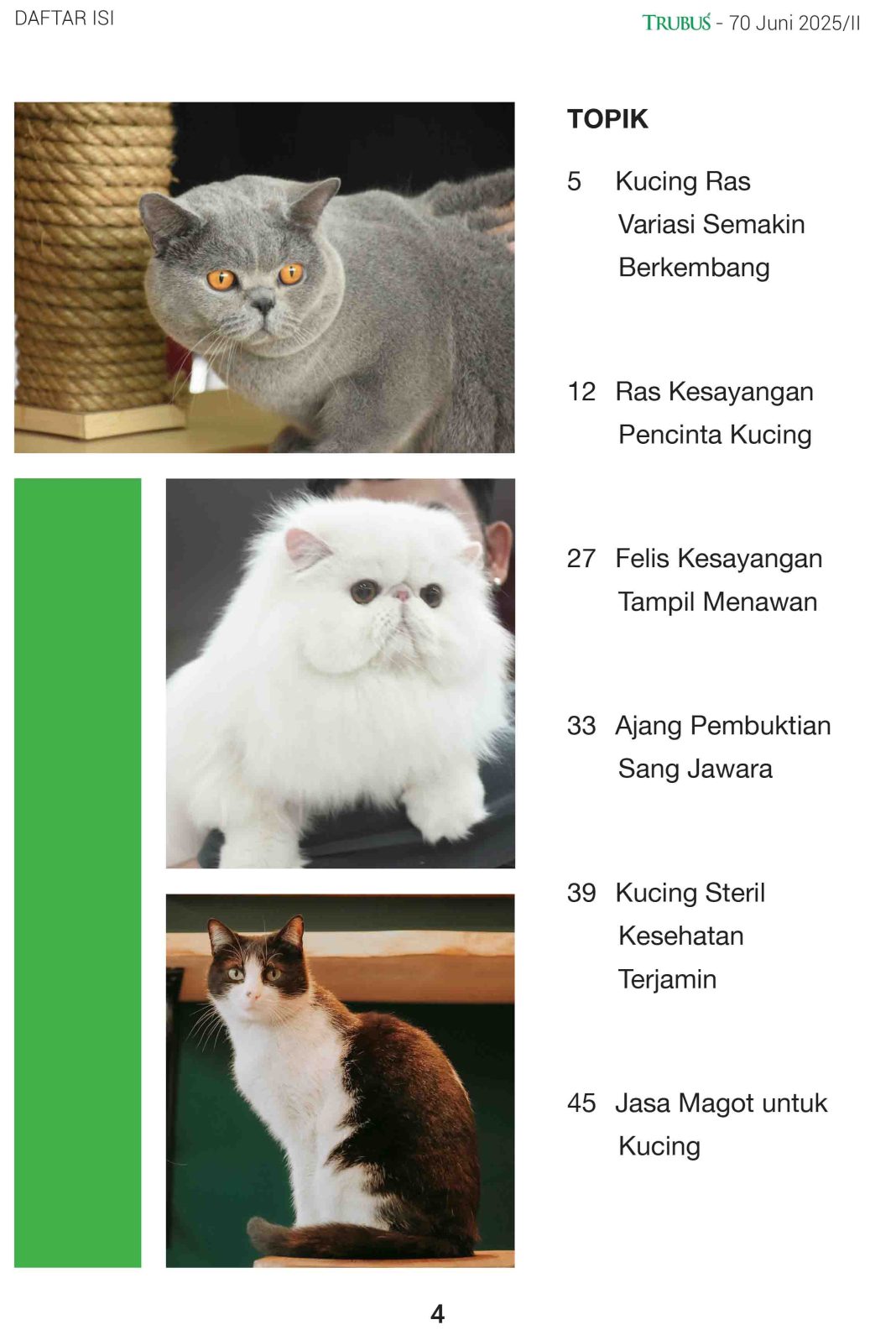 ! Emags Trubus Edisi JUNI 70 Daftar Isi